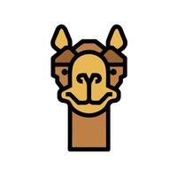 A camel head icon on a white background vector