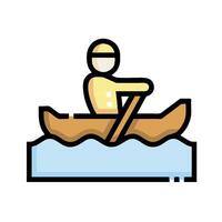 Canoeing icon illustration vector