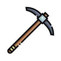 A minecraft pickaxe icon on a white background vector