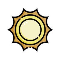 A golden starburst icon on a white background vector