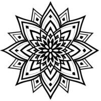 3d rendering of dynamic and modern ornament decorative pattern in oriental style mandala design vector