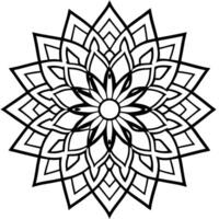 3d rendering of dynamic and modern round ornament decorative pattern in oriental style mandala vector
