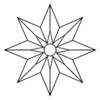 A star with a black outline on a white background vector