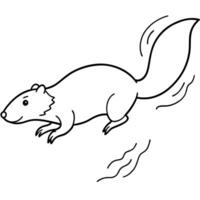 beaver diving the beaver is in a downward position, with its tail giving a slap on the water vector