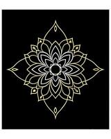 elegant and ornate design with a symmetrical layout the background is a deep navy blue, providing a vector