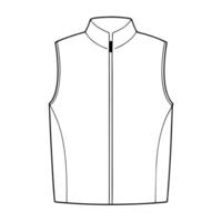 softshell - vest, illustration line art vector