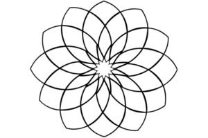 repeating circular designs, often used in background, illustration line art vector