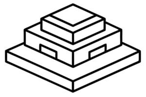 building blocks or a foundationbase symbol, representing strength and stability, vector