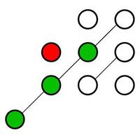 there is a stream in the form of circles of different colors green, gray and red - they symbolize vector