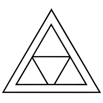 triangles, illustration line art