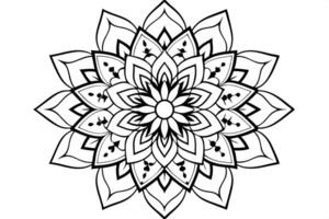 generate a mandala design with intricate patterns and symmetrical geometric shapes the design vector