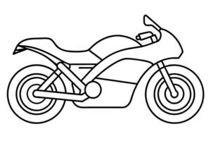 4v motorbike modify new version, illustration line art vector