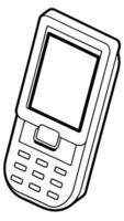 handheld data collection terminal, a device with a screen and physical keyboard similar to a vector
