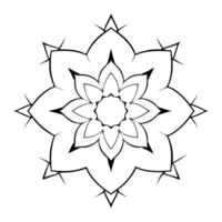 use simple lines and geometric shapes such as triangles, circles, and squares, mandala smooth line vector