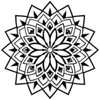 3d rendering of dynamic and modern round ornament decorative pattern in oriental style mandala vector