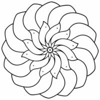 a mandala featuring an aurora borealis-inspired design with swirling patterns and shapes, vector