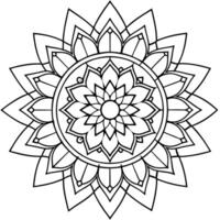 an intricate, symmetrical mandala design with detailed geometric patterns the mandala vector