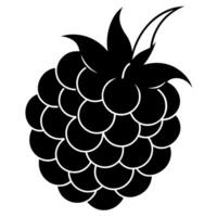 3d rendering of dynamic blackberry with silhouette beautiful line art, illustration line art vector