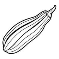 a realistic illustration of okra on a clean white background highlight the elongated, vector