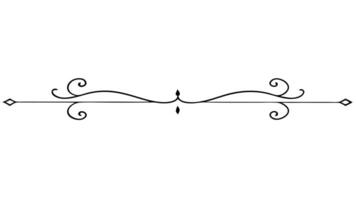 a set of decorative elements for the design of page dividers, borders, symmetrical, and other vector