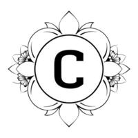 design a minimalistic, modern logo centered around the letter c use clean lines and geometric vector