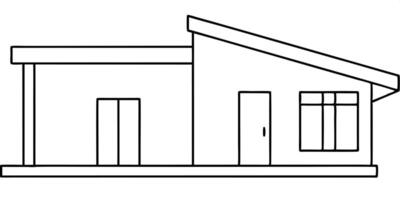 turn an accessory dwwlling unit apartm into line art, illustration line art vector