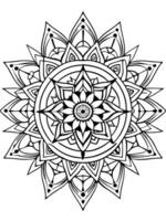 perfect and detailed mandala that blends complex geometric patterns with traditional symbolism vector