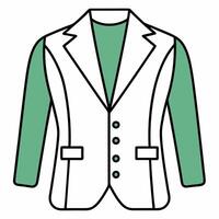 back side of a wedding suit, illustration line art vector