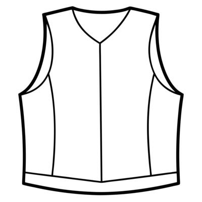 vest, illustration line art