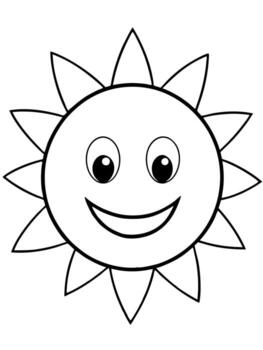 Dom con sonrisa negrita contorno negro y blanco lleno visible para niños bueno a color, vector