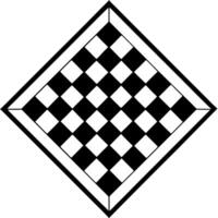 plain chess board from top, illustration line art vector