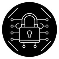 an outline opened lock icon, formed by digital lines for a aplication ui design rendered in ascii vector