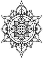 perfect and detailed chinese mandala that blends complex geometric patterns with traditional vector