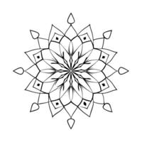 use simple lines and geometric shapes such as triangles, circles, and squares, mandala smooth line vector