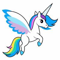 yuncon in 4 colors flying in the sky, illustration line art vector