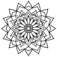 3d rendering of dynamic and modern round ornament decorative pattern in oriental style mandala vector