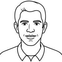 man, illustration line art vector