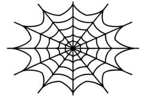 cobweb background with black interwoven threads of a spider, symmetrical pattern spider web vector