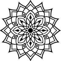 3d rendering of dynamic and modern ornament decorative pattern in oriental style mandala design vector