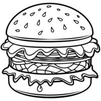 a cheeseburger with ketchup dripping onto a wooden surface the burger is piled high with beef, vector