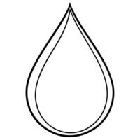 3d rendering of dynamic drops silhouette beautiful line art, illustration line art vector