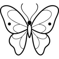 a coloring page drawning style like of butterfly black and white the style should be bold and vector