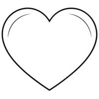heart, illustration line art vector