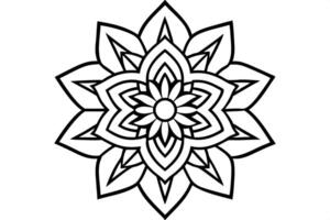 a mandala with tribal influences, using bold lines and earthy tones to a striking design, vector
