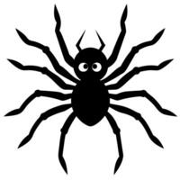halloween spider silhouette, spider different shapes silhouette set, scary and creepy element vector