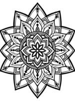 perfect and detailed artwork mandala that blends complex geometric patterns with traditional vector