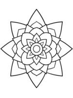 coloring page, fractals, black bold lines, clean lines, distinct edges, white background, sharp vector