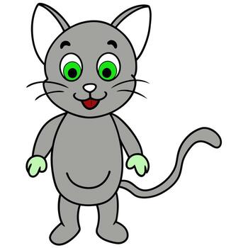 estilo de dibujos animados imagen presentando dos animado caracteres el diseño es vertical, con un gris vector