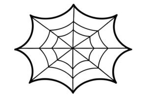 about halloween spider web, black cobweb frame graphic, illustration line art vector