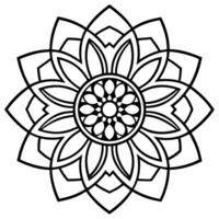 3d rendering of dynamic and modern round ornament decorative pattern in oriental style mandala vector